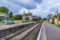 Corfe Castle railway station Royalty Free Stock Photo