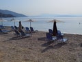 corfu or kerkyra and ipsos beach summer holidays resort in greee Royalty Free Stock Photo