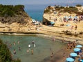 Corfu the beach of the canal d`amour