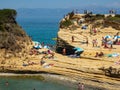 Corfu the beach of the canal d`amour