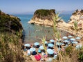 Corfu the beach of the canal d`amour