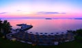 Corfu Beach Resort at Sunrise, Greece Royalty Free Stock Photo