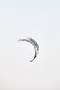 Corfu, Greece, August,06 2022, white kite sails in the air