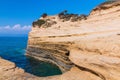 Corfu, Greece. Famous Canal d`Amour in Sidari, Corfu island.