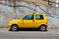 Small yellow car Royalty Free Stock Photo