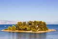 Corfu Greece mouse island Kanoni copyspace traveling sea Royalty Free Stock Photo