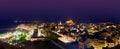 Corfu greece night panorama landscape