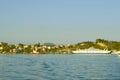 Corfu harbour 2 way ferries