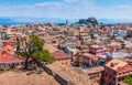 Corfu, Greece. Panoramic view of the Old Town Kerkyra.