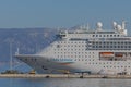 Costa Victoria cruiser anchored in the port of Corfu Greece