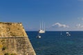 Corfu, Greece - 23 September 2018: Sailing Yacht A SYA one of the biggest sailing yachts in the world designed by Philippe Starck