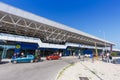 Corfu Airport Terminal building CFU in Greece