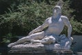 Corfu, Greece - 08/10/2001: Statue of Archilles Royalty Free Stock Photo