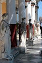 Corfu, Greece. 27.08.2014. Statue at the Palace Achillion. Royalty Free Stock Photo