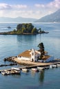 Corfu Greece Vlachernon Vlacherna church Kanoni island portrait