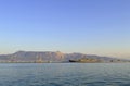 Corfu harbour EU Naval Force flagship, FS Siroco