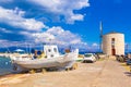 Corfu island esplanade Anemomilos windmill Greece