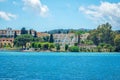 View of beautiful village on Corfu Island, Greece Royalty Free Stock Photo