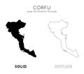 Corfu map.