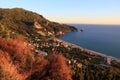 Corfu sunset view