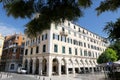 Cityscape of old town part of Corfu town with the Esplande and t