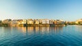 Corfu town - Greece. View from the sea Royalty Free Stock Photo