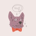 Corgi Dog Muzzle With Speech Bubble