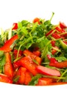 Coriander and sweet pepper salad