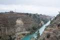 Corinth canal. German fortification structure