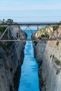 The Corinth canal Isthmus of Corinth in Greece