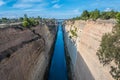 The Corinth canal Isthmus of Corinth in Greece