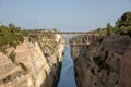 Corinth Canal, Greece. Types of the city. Royalty Free Stock Photo