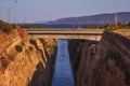 Corinth Canal - Peloponnese - Greece Royalty Free Stock Photo