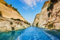 Corinth channel in Greece Royalty Free Stock Photo