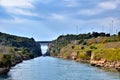 Corinth channel, Greece Royalty Free Stock Photo