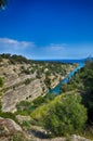 Corinth channel, Greece Royalty Free Stock Photo