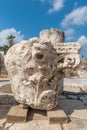 Corinthian capital at Beit She`an National Park in Israel