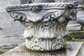 Corinthian column capital fragment Royalty Free Stock Photo