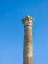 Corinthian Column at the Temple of Olympian Zeus Royalty Free Stock Photo