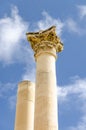 Corinthian columns against blue sky Royalty Free Stock Photo