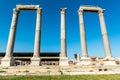 Corinthian columns at the ancient Agora site in Izmir, Turkey