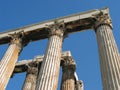 Corinthian columns at the Temple of Olympian Zeus, Athens, Greece Royalty Free Stock Photo