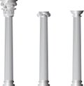 Corinthian Ionic Doric columns Royalty Free Stock Photo