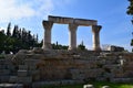 Corinthian order columns in ancient Corinth.