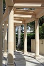 Corinthian pillars and pathway Royalty Free Stock Photo