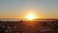 Sun set Corio bay Royalty Free Stock Photo