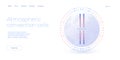 Coriolis force effect diagram or scheme in isometric vector design. Convection cells and ind waves rotation gradient diagram for