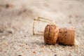 Cork on the beach Royalty Free Stock Photo