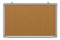 Cork board in aluminium frame