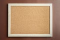 Cork Board on Brown background Royalty Free Stock Photo